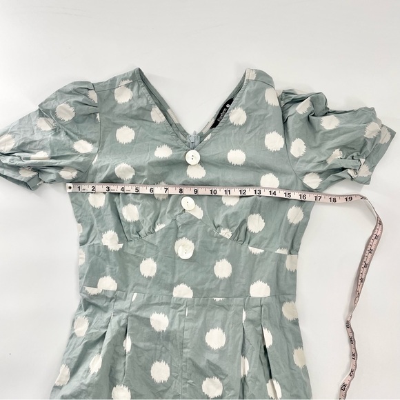 Indya Ikat Grey Cream House of India Earthen Bell Bottom Jumpsuit Size S NWOT - Picture 11 of 16